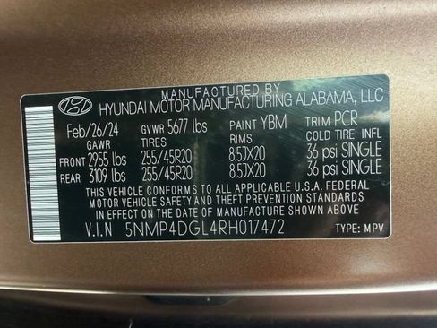 Used 2024 Hyundai Santa Fe Limited AWD/4WD image 47