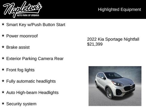 Used 2022 Kia Sportage Nightfall Edition w/ Nighfall AWD Premium Package image 7