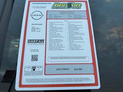 Certified 2023 Nissan Frontier PRO-4X w/ Pro Convenience Package image 28