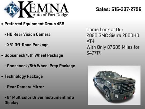 Used 2020 GMC Sierra 2500 AT4 w/ AT4 Premium Package image 37