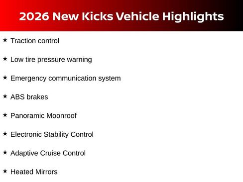 New 2026 Nissan Kicks SV w/ SV Premium Package image 6