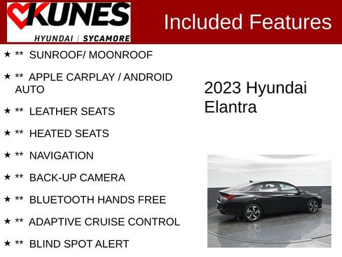 Used 2023 Hyundai Elantra Limited w/ Cargo Package image 2