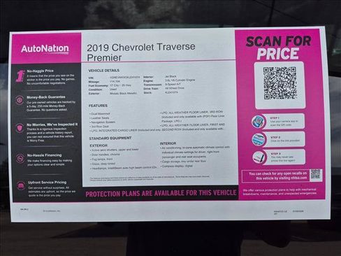 Used 2019 Chevrolet Traverse Premier w/ Redline Edition AWD/4WD image 27