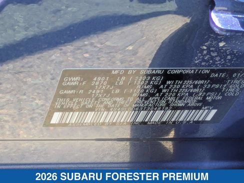 Certified 2026 Subaru Forester Premium AWD/4WD image 39