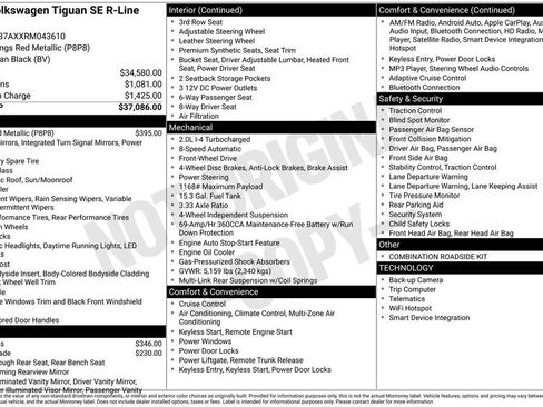 Used 2024 Volkswagen Tiguan SE R-Line FWD image 9