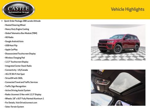 New 2026 Jeep Grand Cherokee Altitude AWD/4WD image 6