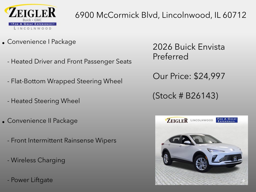 New 2026 Buick Envista Preferred w/ Convenience I Package FWD image 12