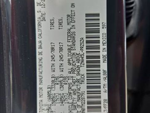 Certified 2026 Toyota Tacoma SR5 AWD/4WD image 38