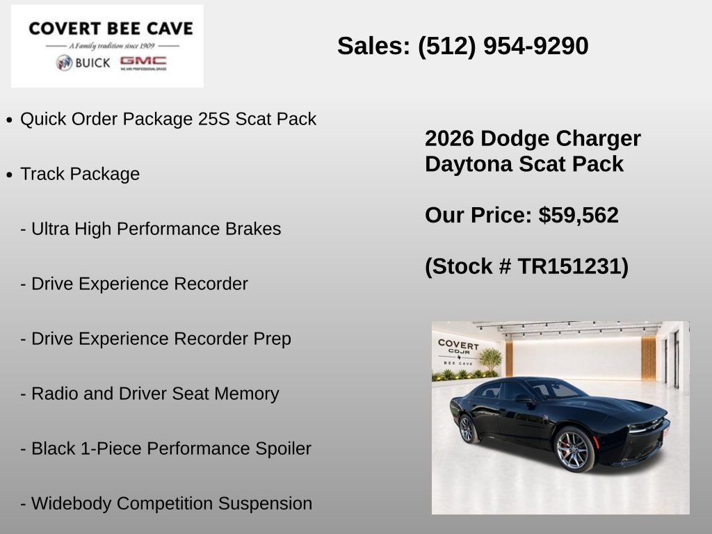 New 2026 Dodge Charger Daytona Scat Pack w/ Track Package AWD/4WD image 10