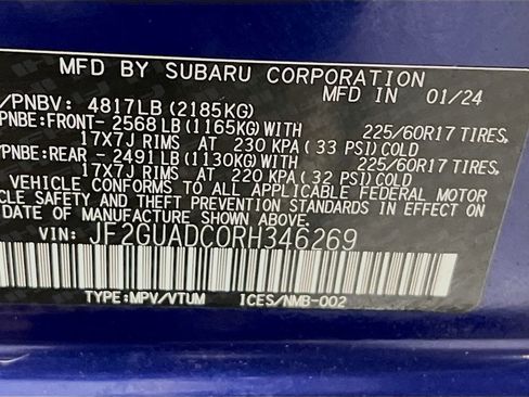 Certified 2024 Subaru Crosstrek 2.0i Premium AWD/4WD image 28