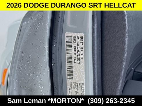 New 2026 Dodge Durango SRT Hellcat w/ Trailer Tow Group IV image 34