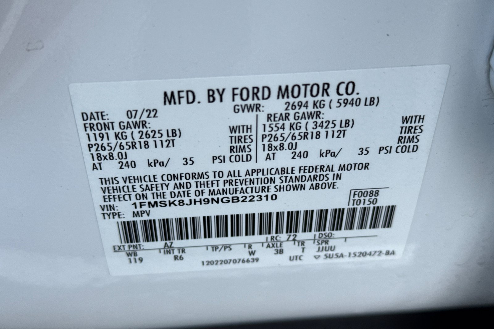 Used 2022 Ford Explorer Timberline AWD/4WD image 32