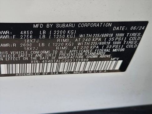 Certified 2025 Subaru Outback Onyx Edition image 25