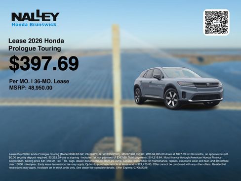 New 2026 Honda Prologue Touring image 3