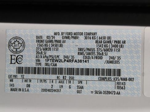 Used 2024 Ford F150 STX w/ Mobile Office Package AWD/4WD image 67