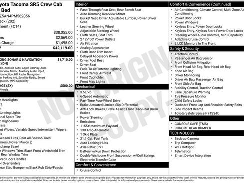 Used 2023 Toyota Tacoma SR5 AWD/4WD image 2