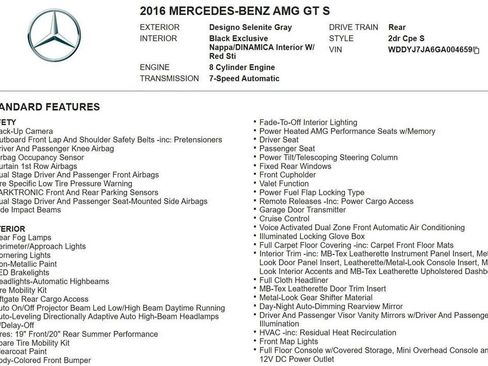 Used 2016 Mercedes-Benz AMG GT S image 18