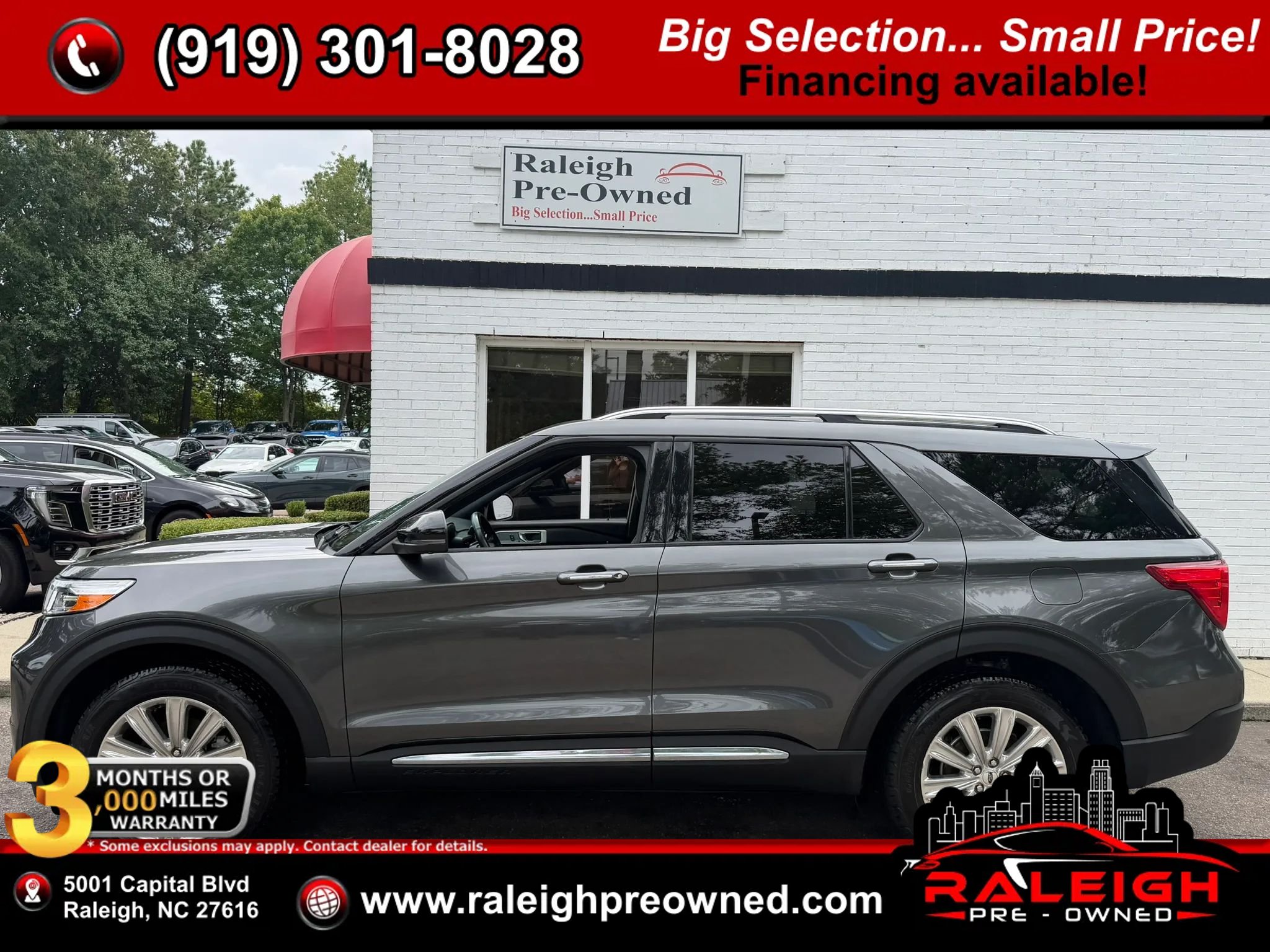 Used 2020 Ford Explorer Limited w/ Class III Trailer Tow Package AWD/4WD image 1