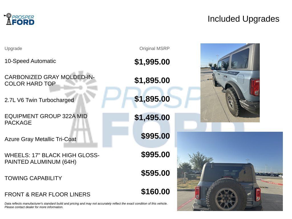 Used 2023 Ford Bronco Black Diamond AWD/4WD image 3