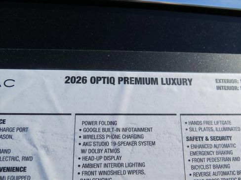 New 2026 Cadillac Optiq Luxury 2 image 11