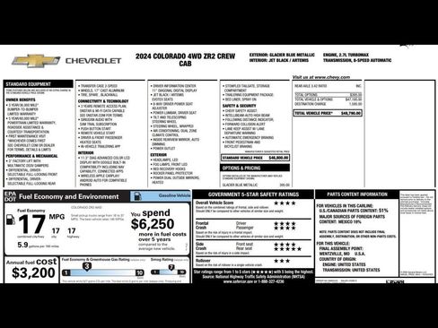 Used 2024 Chevrolet Colorado ZR2 AWD/4WD image 3