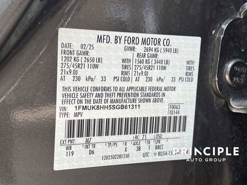 Used 2025 Ford Explorer Platinum w/ LUX Leather Package image 36