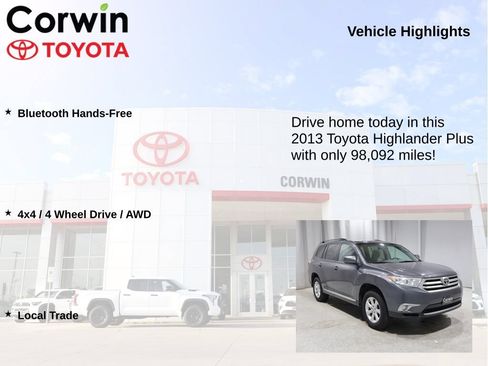 Used 2013 Toyota Highlander Plus AWD/4WD image 6