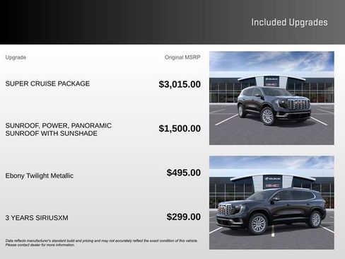 New 2026 GMC Acadia Denali w/ Super Cruise Package image 3
