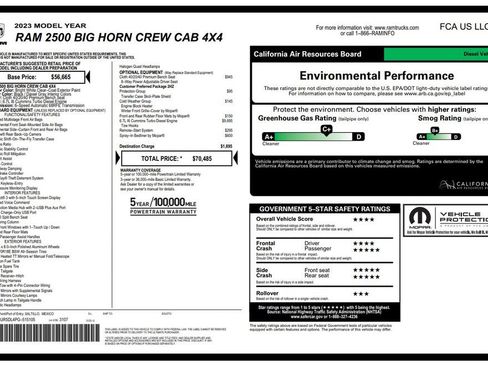 Used 2023 RAM 2500 Big Horn w/ Cold Weather Group AWD/4WD image 2