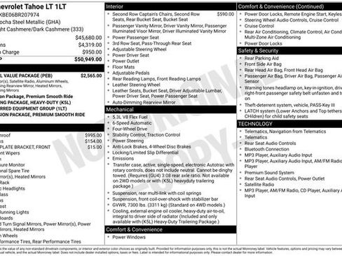 Used 2011 Chevrolet Tahoe LT w/ Regional Value Package AWD/4WD image 6