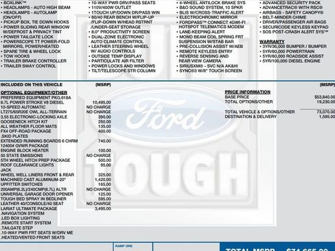 Used 2020 Ford F350 Lariat w/ Lariat Ultimate Package AWD/4WD image 2