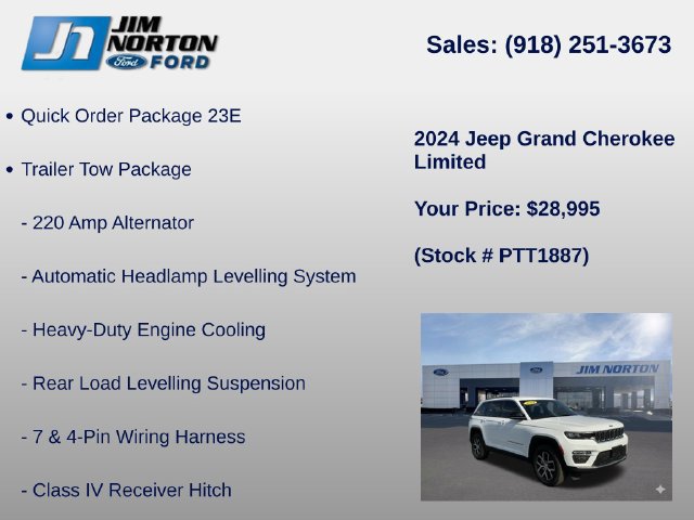 Used 2024 Jeep Grand Cherokee Limited w/ Trailer Tow Package AWD/4WD image 8