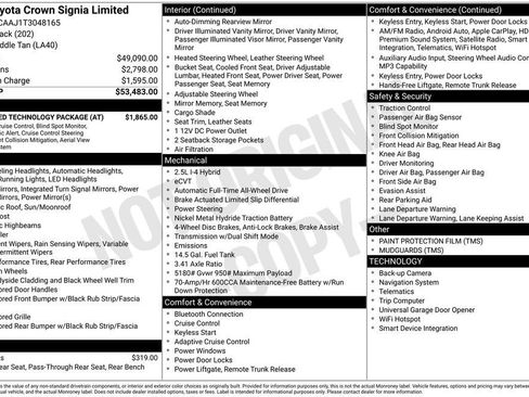 New 2026 Toyota Crown Signia w/ Advanced Technology Package AWD/4WD image 7