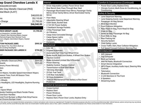 Used 2024 Jeep Grand Cherokee Laredo X w/ Luxury Tech Group I AWD/4WD image 2