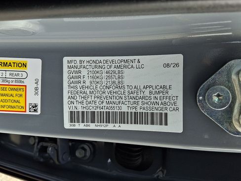 New 2026 Honda Accord EX-L image 10