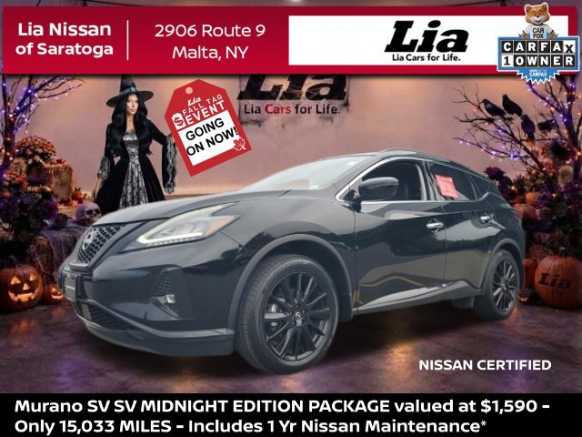 Certified 2024 Nissan Murano SV w/ SV Midnight Edition Package AWD/4WD 360° Tour