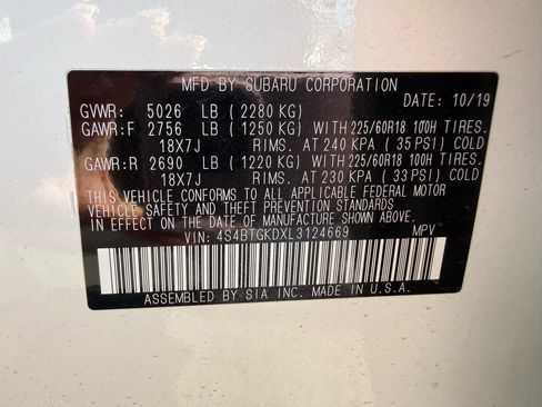 Used 2020 Subaru Outback Onyx Edition XT w/ Popular Package #2 image 47