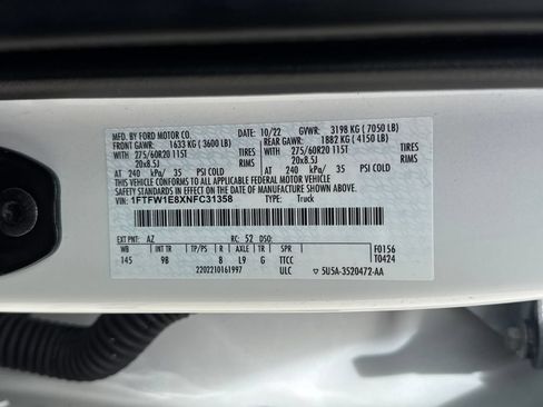Used 2022 Ford F150 Platinum w/ Equipment Group 701A High AWD/4WD image 30