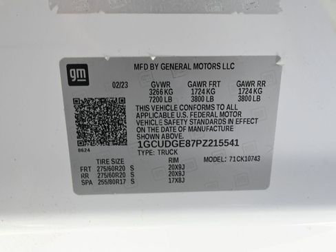 Used 2023 Chevrolet Silverado 1500 LTZ w/ LTZ Premium Package image 59