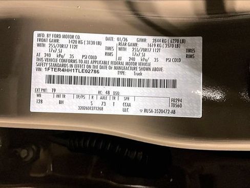 New 2026 Ford Ranger XLT w/ Equipment Group 301A High AWD/4WD image 8