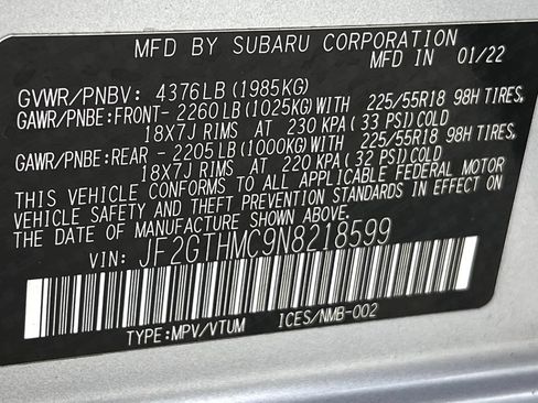 Used 2022 Subaru Crosstrek 2.5i Limited w/ Popular Package #4A AWD/4WD image 23