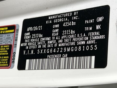 Used 2021 Kia K5 GT-Line w/ GT-Line FWD Premium Package image 30