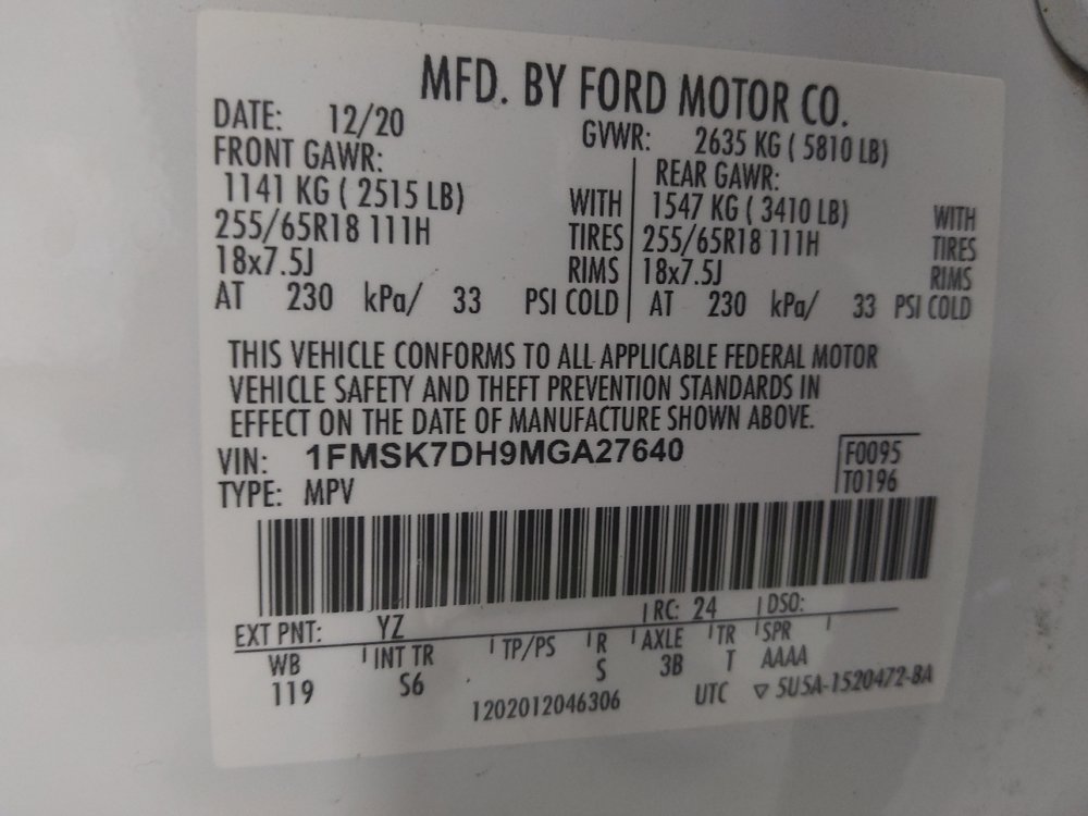 Used 2021 Ford Explorer XLT w/ Equipment Group 202A RWD image 33