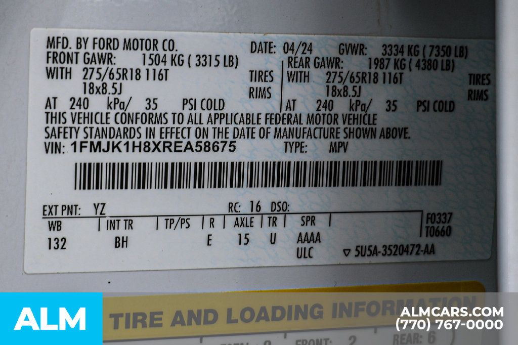 Used 2024 Ford Expedition Max XLT RWD image 58