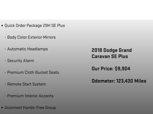 Used 2018 Dodge Grand Caravan SE FWD image 12