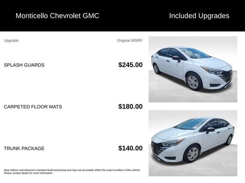 Used 2025 Nissan Versa S w/ Trunk Package FWD image 5