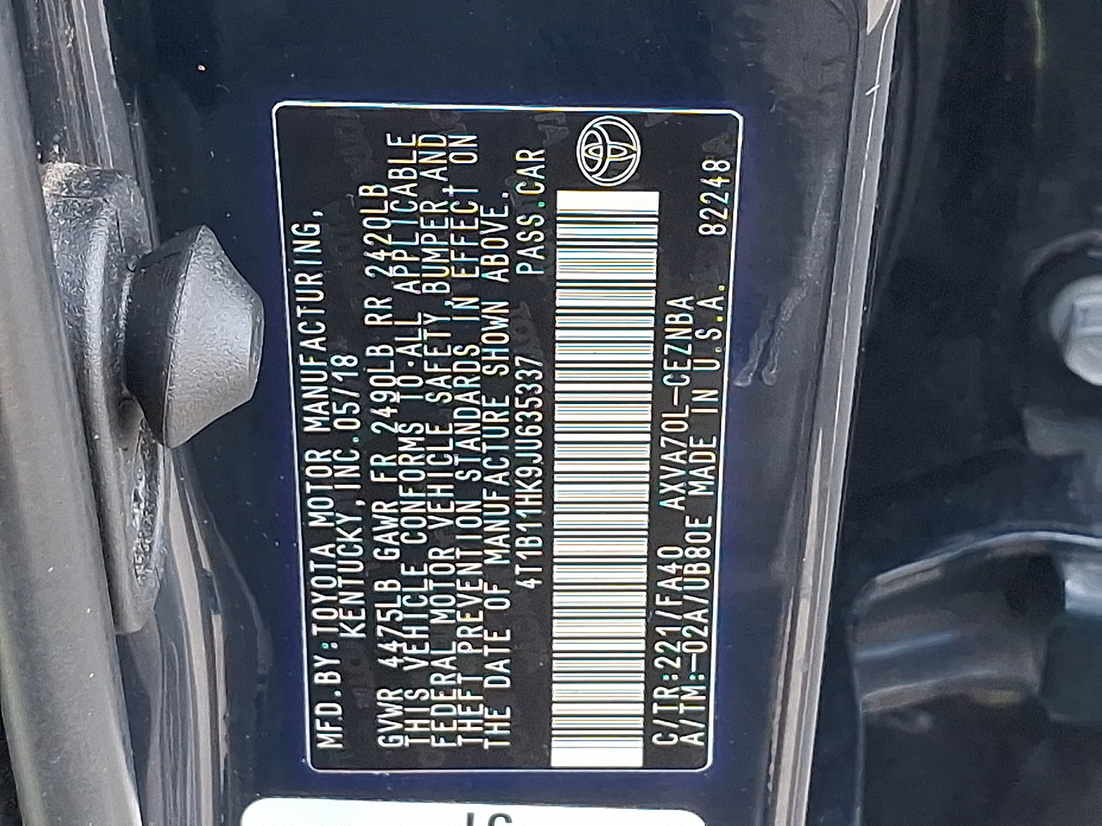 Used 2018 Toyota Camry LE w/ Convenience Package FWD image 28