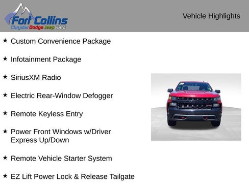 Used 2020 Chevrolet Silverado 1500 Custom Trail Boss w/ Custom Convenience Package AWD/4WD image 4