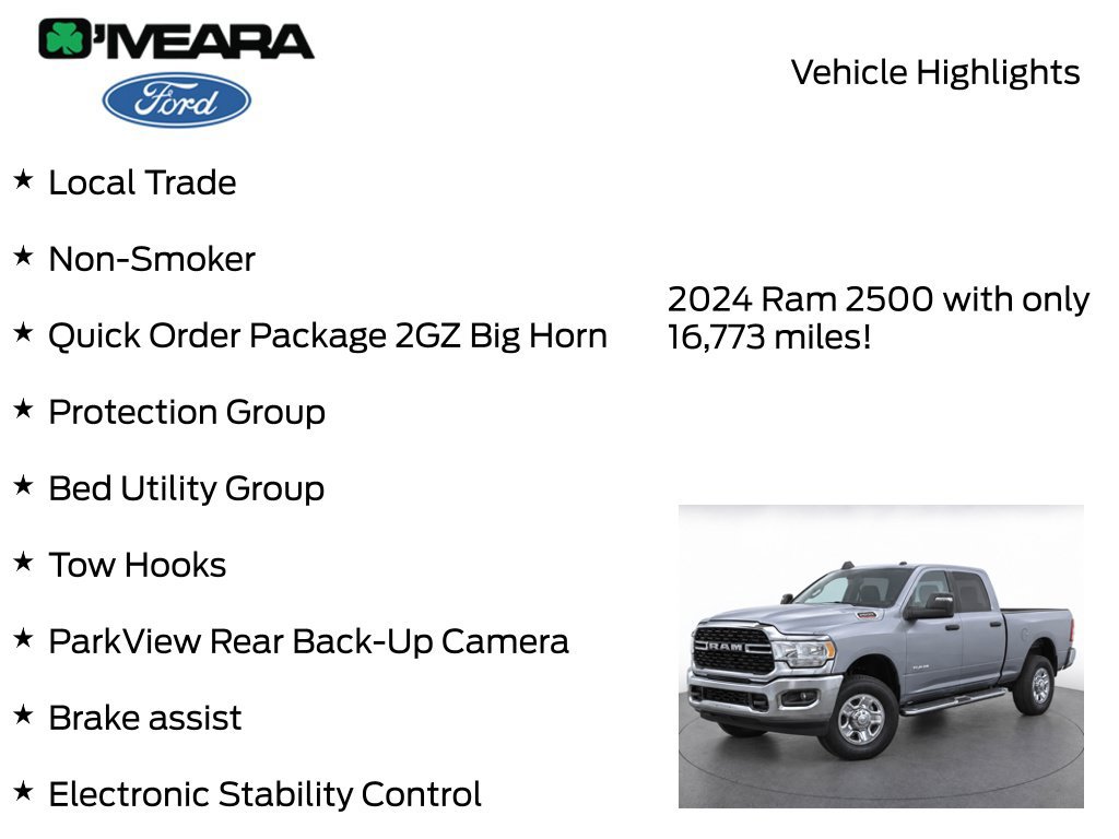 Used 2024 RAM 2500 Big Horn w/ Bed Utility Group AWD/4WD image 8