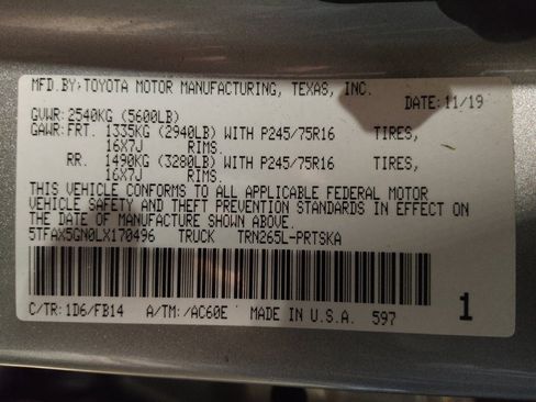 Used 2020 Toyota Tacoma SR w/ SR Convenience Package image 33